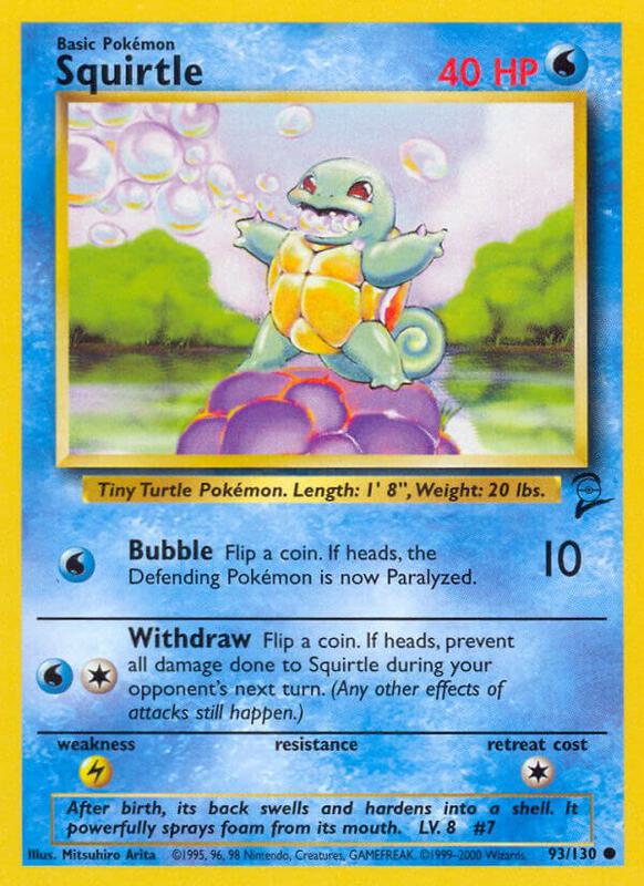 Squirtle 093/130 - Base Set 2