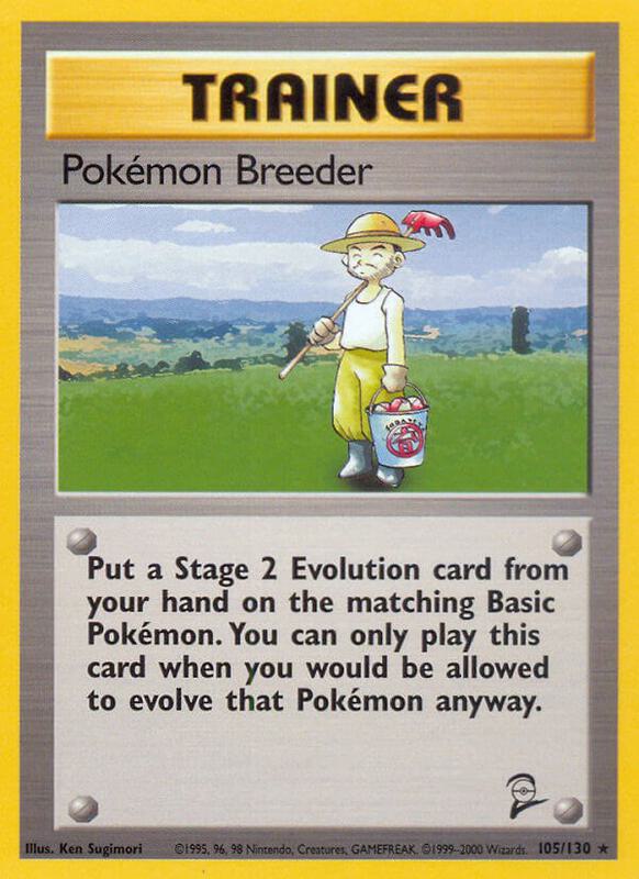 Pokémon Breeder 105/130 - Base Set 2