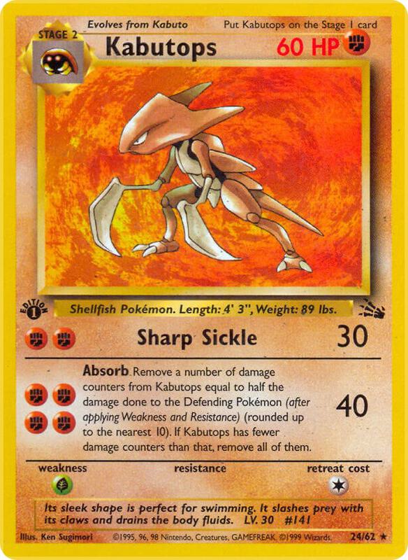 Kabutops 24/62 - Fossil