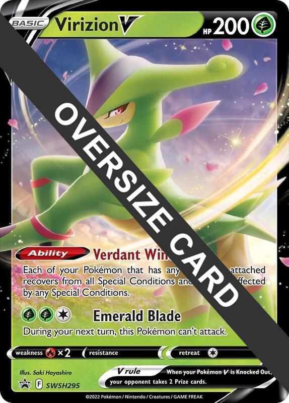 Karta Pokemon Virizion V - SWSH295 - Jumbo Cards SWSH295