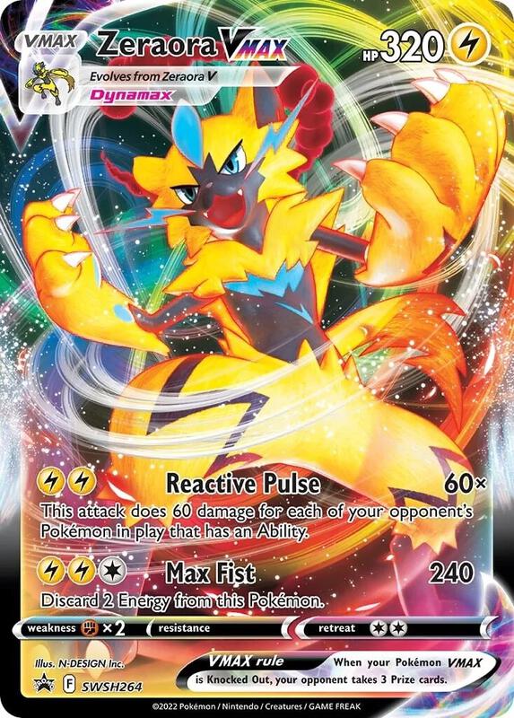 Karta Pokemon Zeraora VMAX - SWSH264 - SWSH: Sword & Shield Promo Cards SWSH264