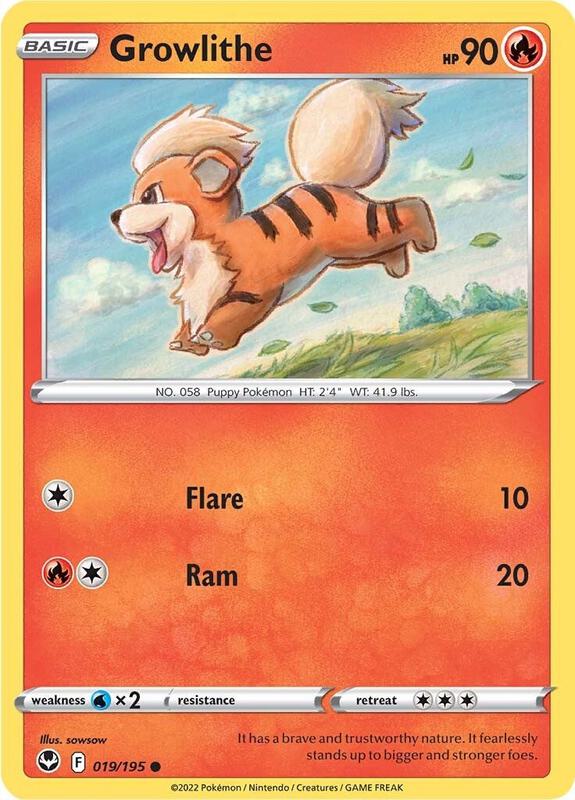 Growlithe 019/195 - Silver Tempest