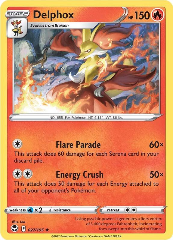 Delphox 027/195 - Silver Tempest