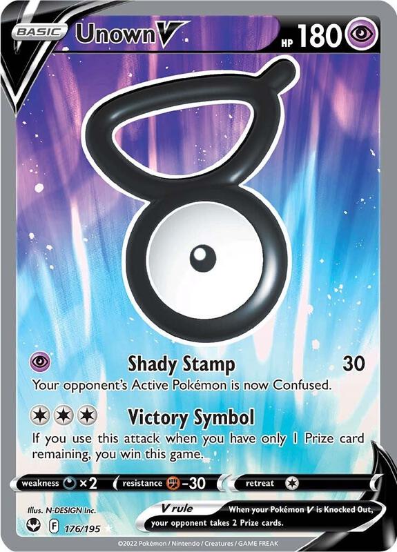 Unown V 176/195 - Silver Tempest