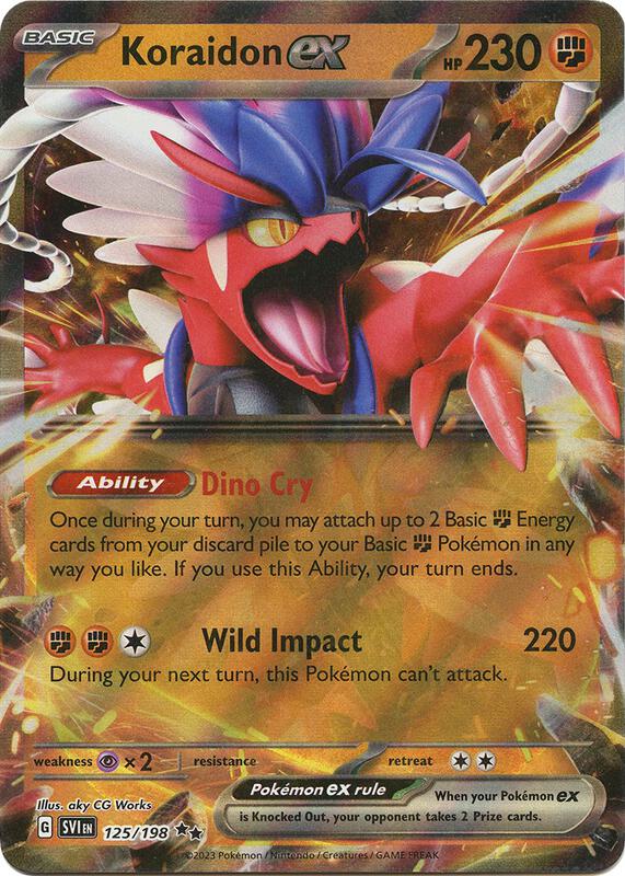 Koraidon ex 125/198 - Scarlet & Violet