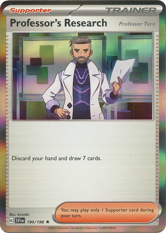Professor's Research (Professor Turo) 190/198 - Scarlet & Violet