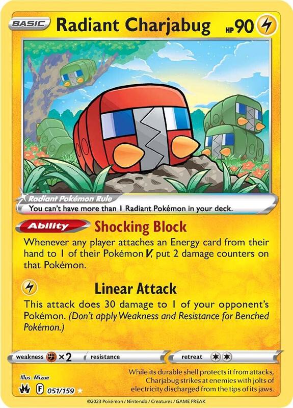 Radiant Charjabug 051/159 - Crown Zenith