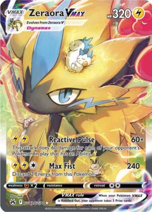 Karta Pokemon Zeraora VMAX - Crown Zenith: Galarian Gallery GG42/GG70