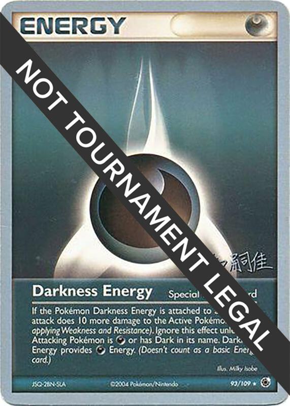 Karta Pokemon Darkness Energy 93/109 - 2004 (Tsuguyoshi Yamato) - World Championship Decks