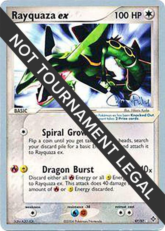 Karta Pokemon Rayquaza ex 97/97 - 2004 (Chris Fulop) - World Championship Decks