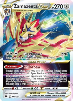 Zamazenta VSTAR 099/159 - Crown Zenith
