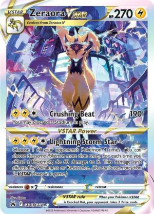 Karta Pokemon Zeraora VSTAR - Crown Zenith: Galarian Gallery GG43/GG70