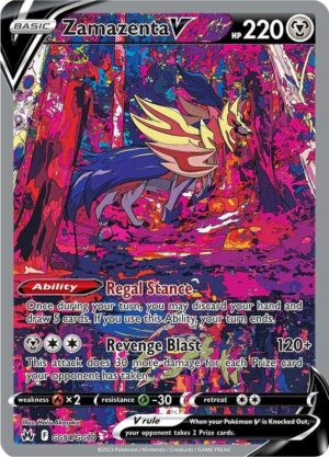 Karta Pokemon Zamazenta V - Crown Zenith: Galarian Gallery GG54/GG70