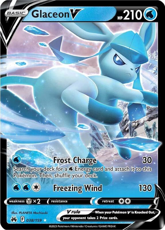 Glaceon V 038/159 - Crown Zenith