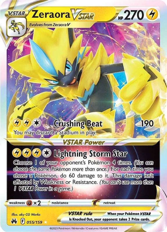 Zeraora VSTAR 055/159 - Crown Zenith