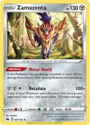 Zamazenta 097/159 - Crown Zenith