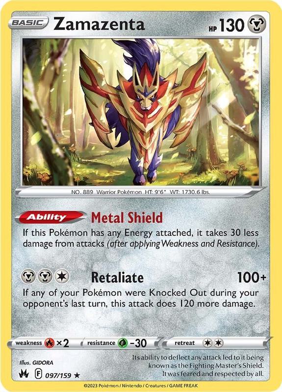 Zamazenta 097/159 - Crown Zenith