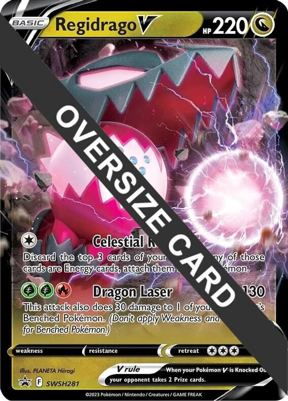 Karta Pokemon Regidrago V - SWSH281 - Jumbo Cards SWSH281