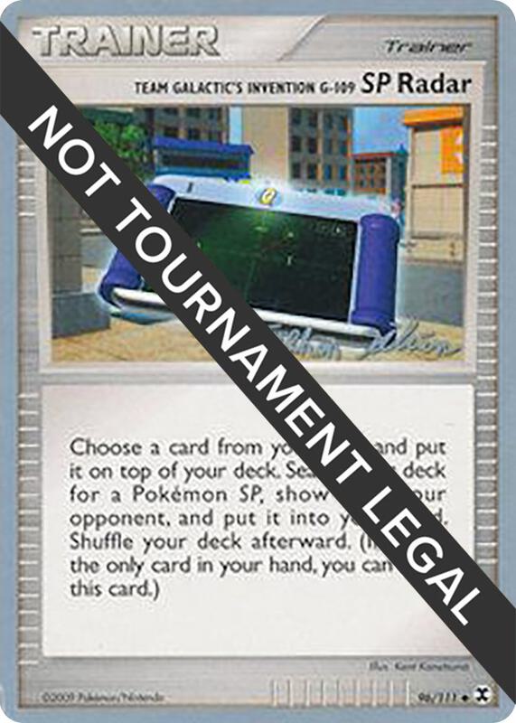 Karta Pokemon Team Galactic's Invention G-109 SP Radar 96/111 - 2009 (Stephen Silvestro) - World Championship Decks