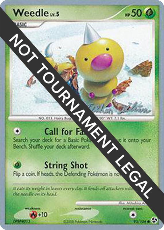 Karta Pokemon Weedle 93/106 - 2009 (Stephen Silvestro) - World Championship Decks