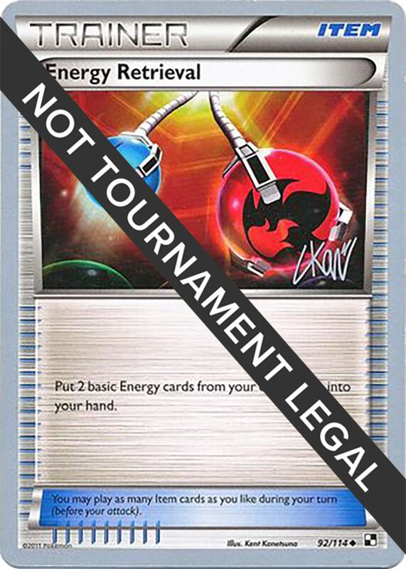 Karta Pokemon Energy Retrieval 92/114 - 2011 (Christopher Kan) - World Championship Decks