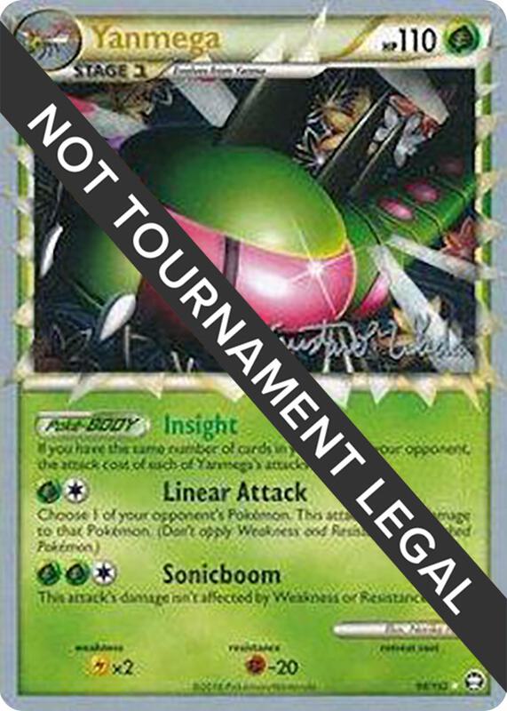 Karta Pokemon Yanmega 98/102 - 2011 (Gustavo Wada) - World Championship Decks