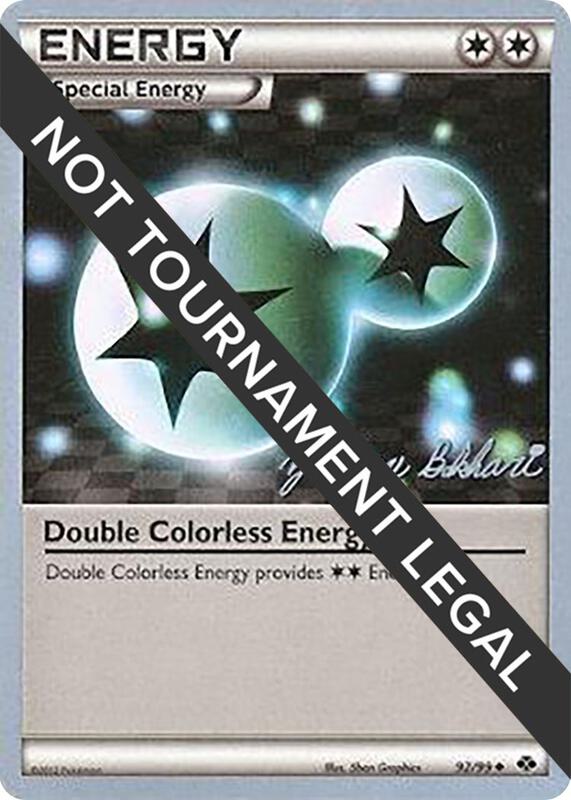 Karta Pokemon Double Colorless Energy 92/99 - 2012 (Zachary Bokhari) - World Championship Decks