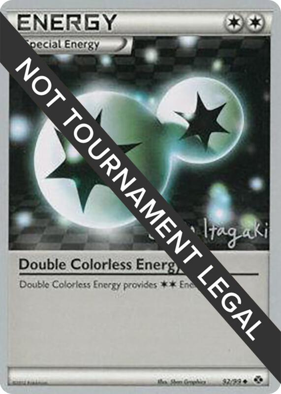 Karta Pokemon Double Colorless Energy 92/99 - 2012 (Shuto Itagaki) - World Championship Decks