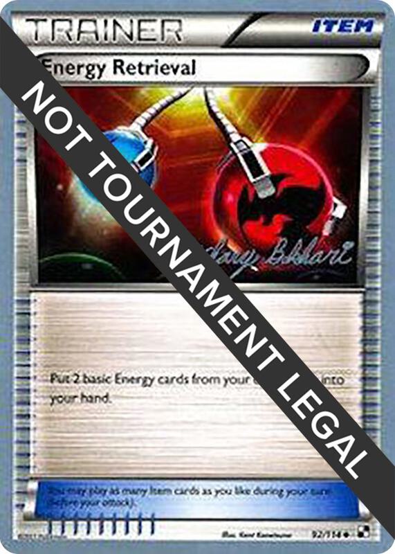 Karta Pokemon Energy Retrieval 92/114 - 2012 (Zachary Bokhari) - World Championship Decks