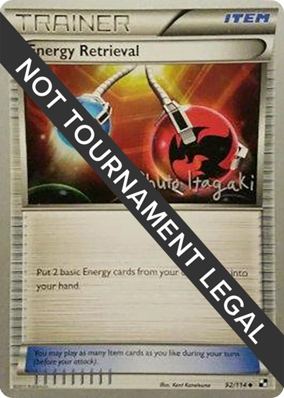 Karta Pokemon Energy Retrieval 92/114 - 2012 (Shuto Itagaki) - World Championship Decks