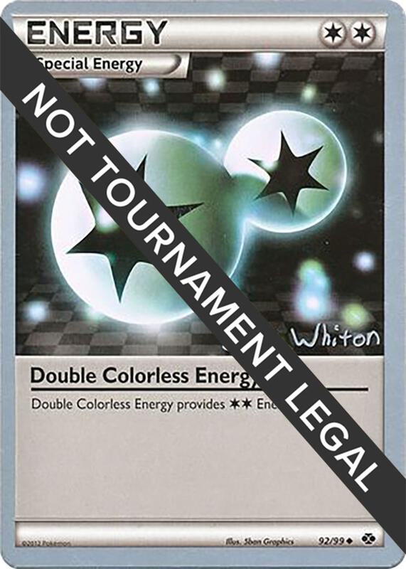 Karta Pokemon Double Colorless Energy 92/99 - 2013 (Ian Whiton) - World Championship Decks
