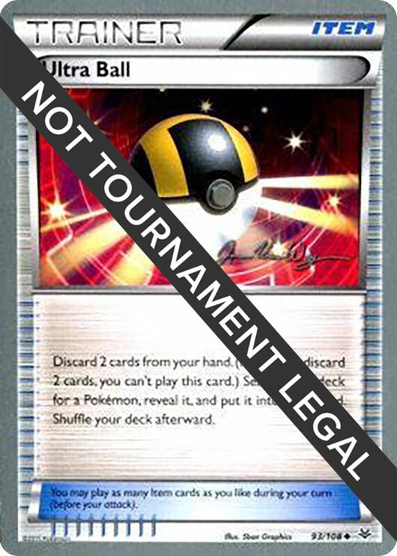 Karta Pokemon Ultra Ball 93/108 - 2015 (Jacob Van Wagner) - World Championship Decks