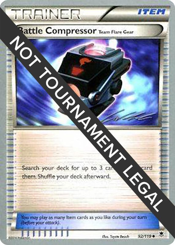 Karta Pokemon Battle Compressor (Team Flare Gear) 92/119 - 2016 (Cody Walinski) - World Championship Decks