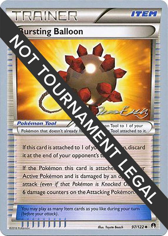 Karta Pokemon Bursting Balloon 97/122 - 2016 (Jesper Eriksen) - World Championship Decks