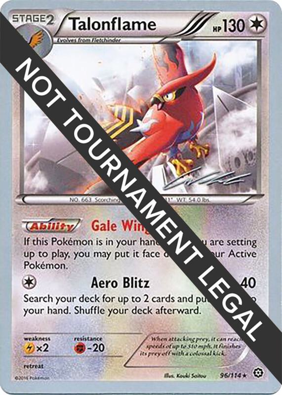 Karta Pokemon Talonflame 96/114 - 2016 (Cody Walinski) - World Championship Decks
