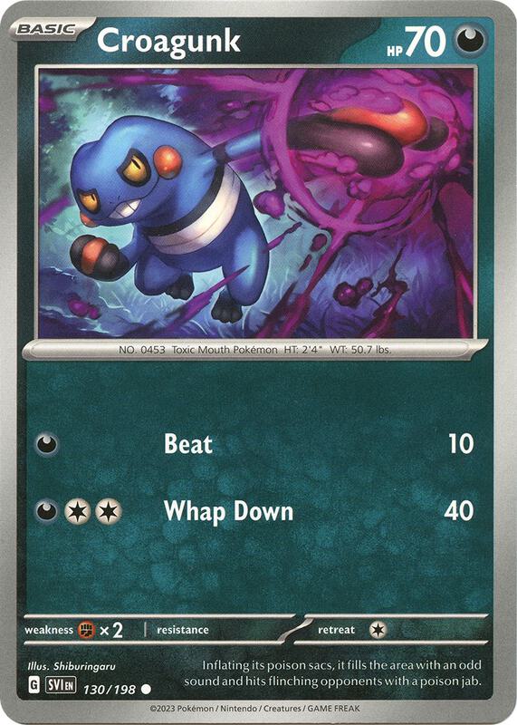 Croagunk 130/198 - Scarlet & Violet
