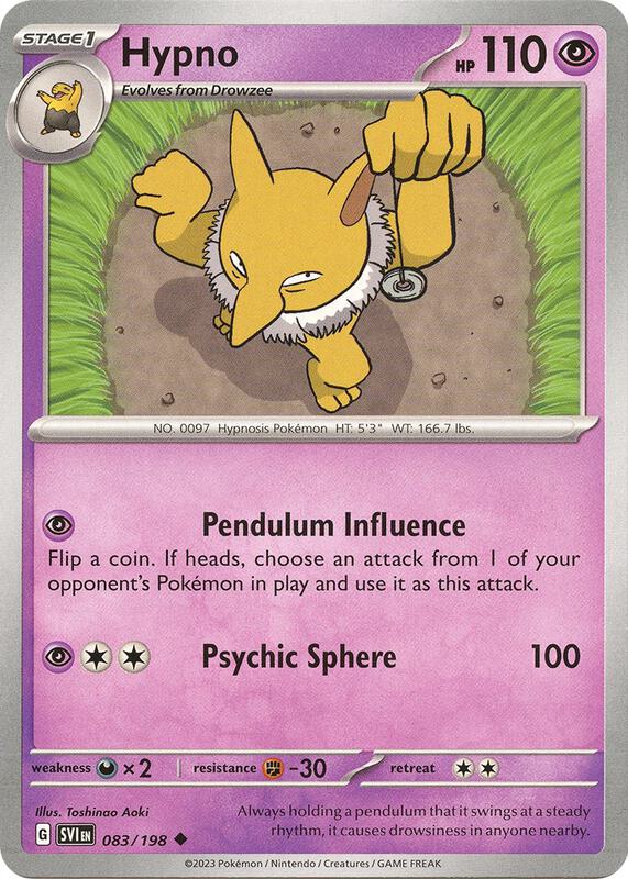 Hypno 083/198 - Scarlet & Violet