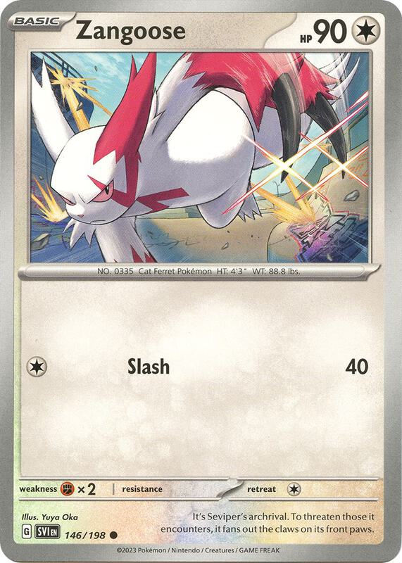 Zangoose 146/198 - SV01: Scarlet & Violet Base Set ( SVI 146 )