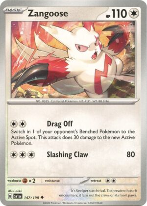 Zangoose 147/198 - Scarlet & Violet