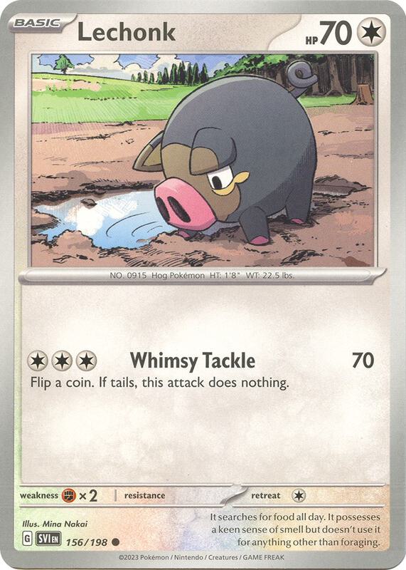 Lechonk 156/198 - Scarlet & Violet