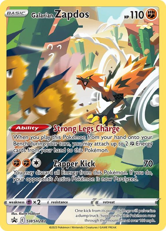 Karta Pokemon Galarian Zapdos - SWSH283 - SWSH: Sword & Shield Promo Cards SWSH283