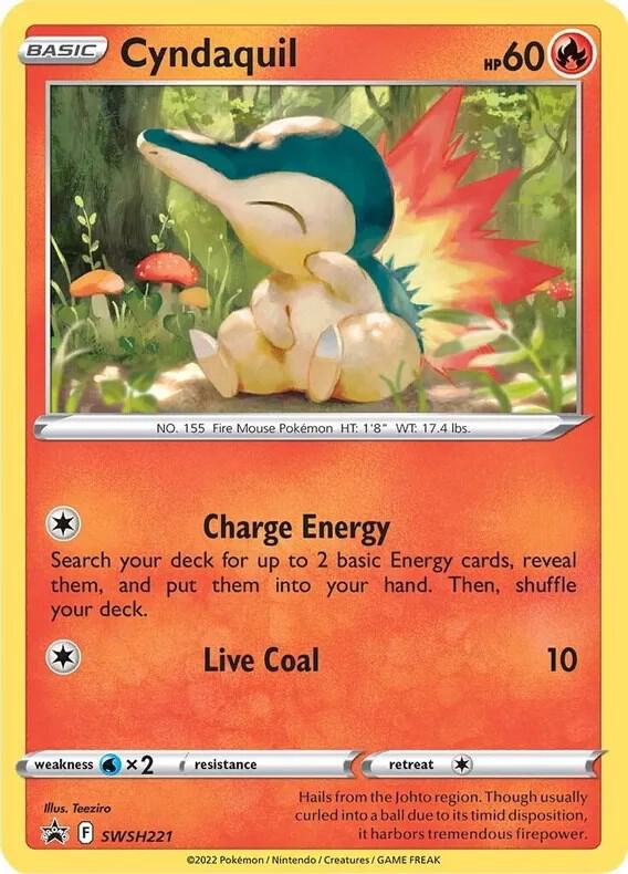 Karta Pokemon Cyndaquil - SWSH221 (Cosmos Holo) - SWSH: Sword & Shield Promo Cards SWSH221