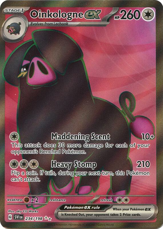 Oinkologne ex 234/198 - Scarlet & Violet