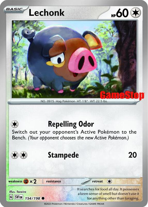 Karta Pokemon Lechonk 154/198 (GameStop Promo) - Miscellaneous Cards & Products