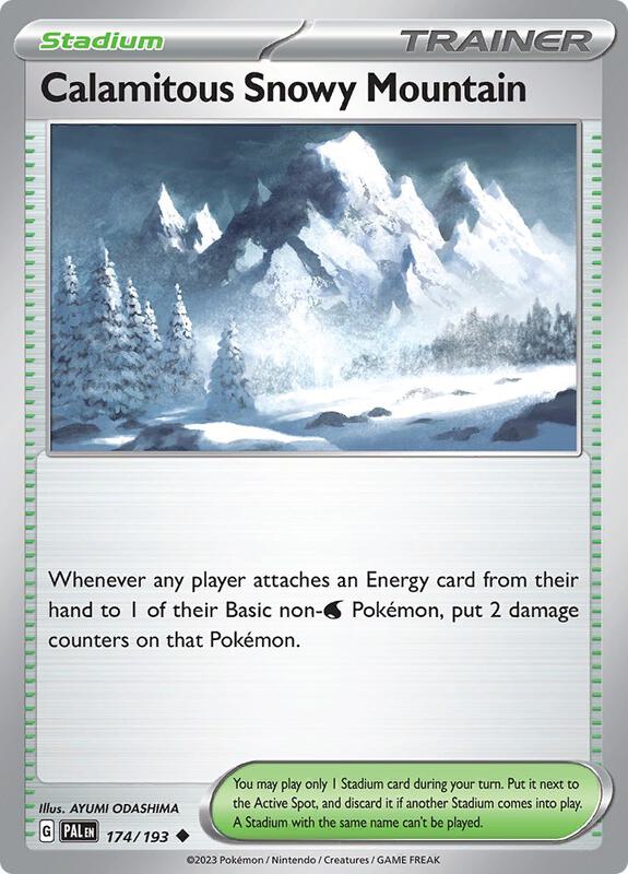 Calamitous Snowy Mountain 174/193 - Paldea Evolved