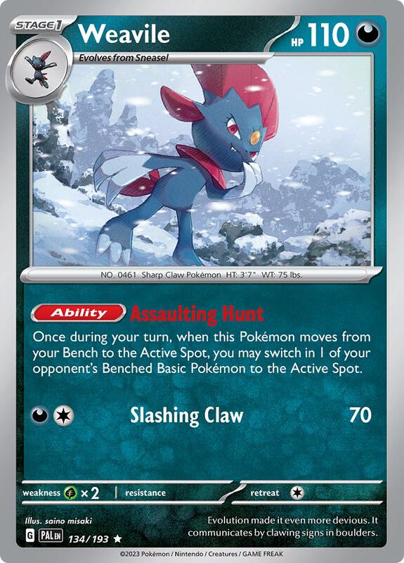 Weavile 134/193 - Paldea Evolved