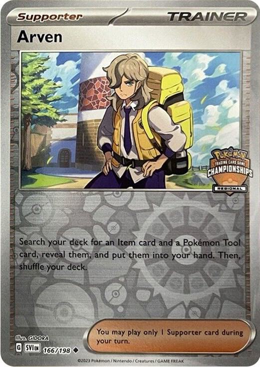 Karta Pokemon Arven 166/198 (Regional Championships) - League & Championship Cards