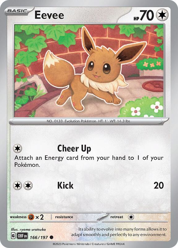 Eevee 166/197 - Obsidian Flames