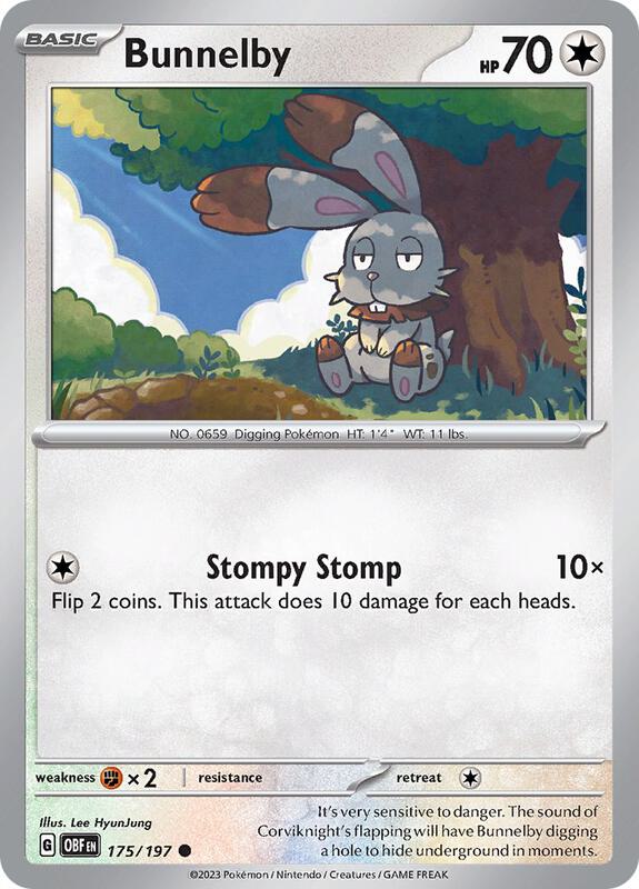 Bunnelby 175/197 - Obsidian Flames
