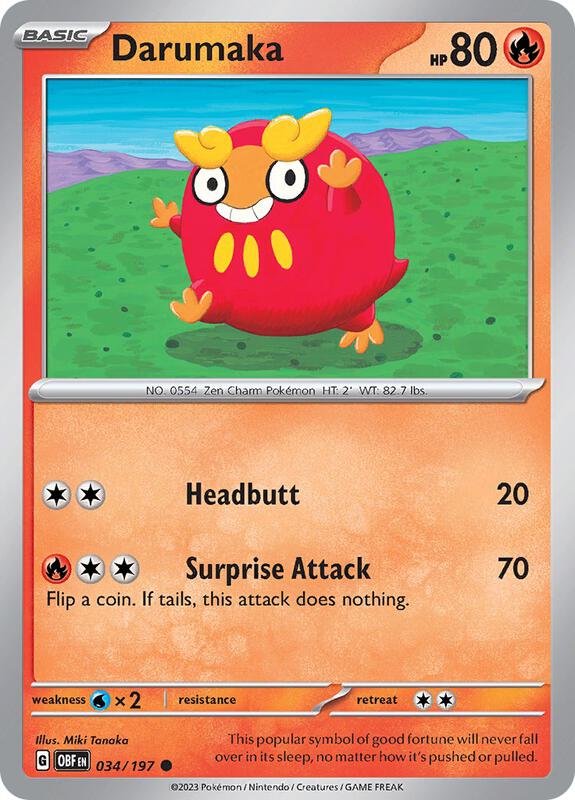 Darumaka 034/197 - Obsidian Flames